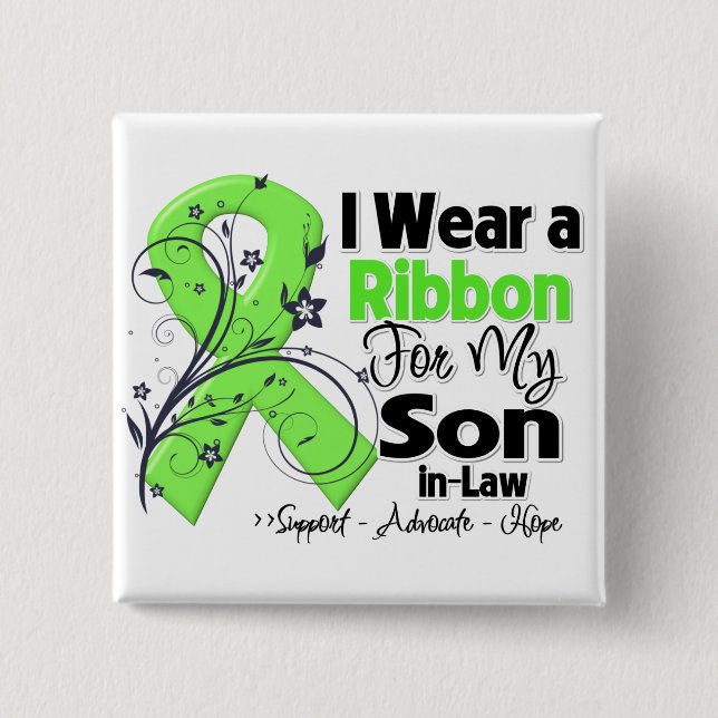 Chapa Cuadrada Ley del hijo - Cinta del linfoma (Anverso)