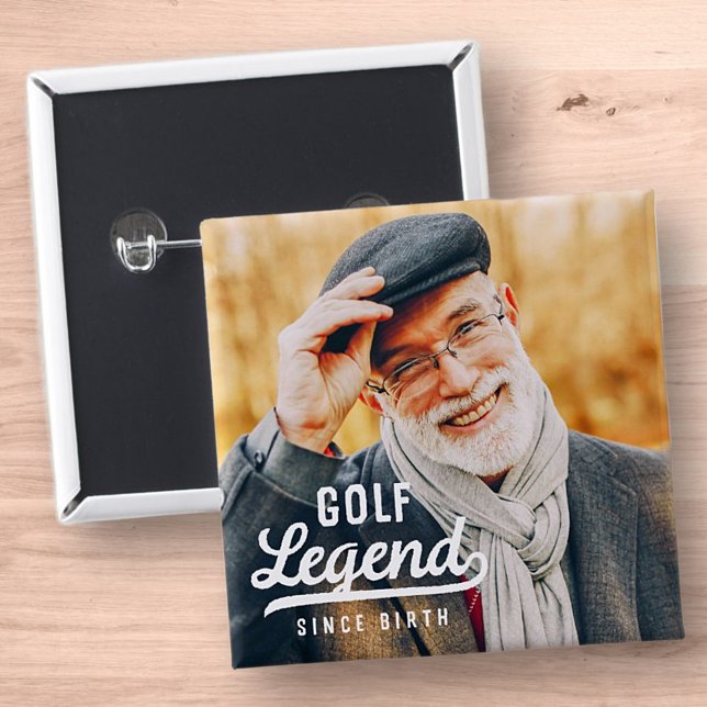 Chapa Cuadrada Leyenda de golf desde su nacimiento Graciosa cosec (Subido por el creador)