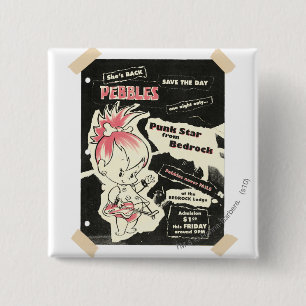 Chapa Cuadrada Leyenda de rock de Punk PEBBLES™
