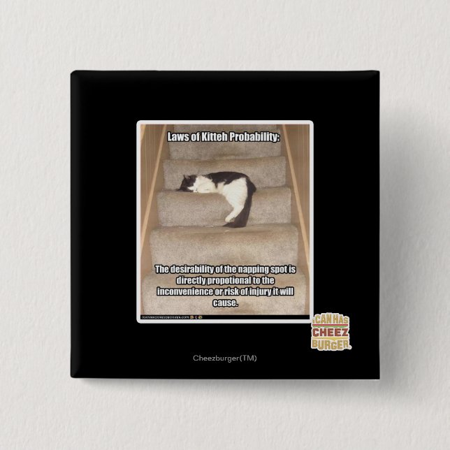 Chapa Cuadrada Leyes de la probabilidad de Kitteh (Anverso)