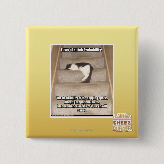 Chapa Cuadrada Leyes de la probabilidad de Kitteh (Anverso)