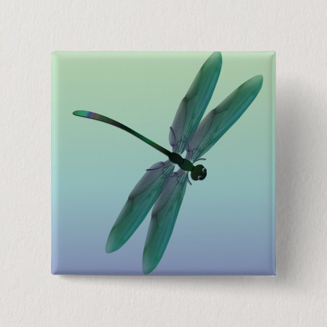 Chapa Cuadrada Libélula (Anverso)