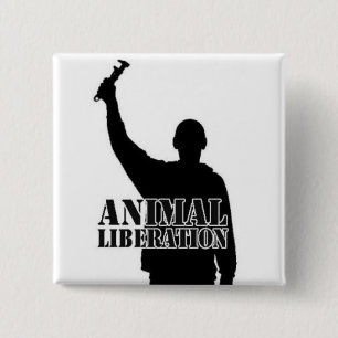 Chapa Cuadrada Liberación animal