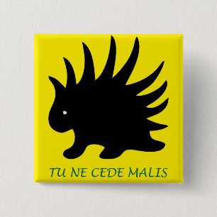 Chapa Cuadrada Liberal Porcupine Button- M4