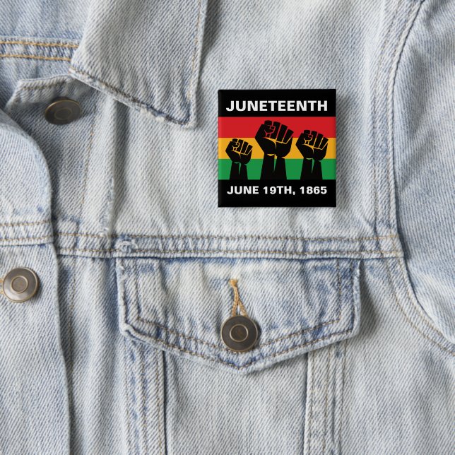 Chapa Cuadrada Libertad para los negros Junetdecies Orgullo Afric (In situ)