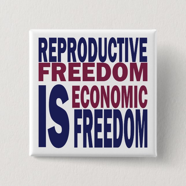 Chapa Cuadrada Libertad reproductiva (Anverso)