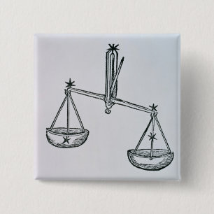 Chapa Cuadrada Libra (las escalas) un ilustracion del 'Poeti