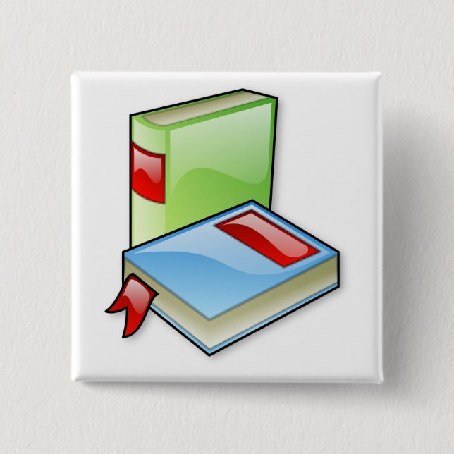 Chapa Cuadrada Libros grandes (Anverso)