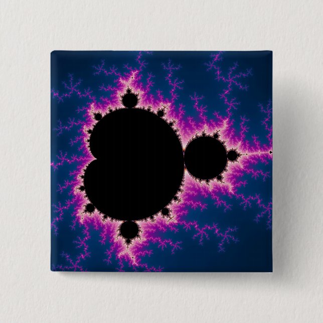 Chapa Cuadrada Lightningbrot - fractal (Anverso)