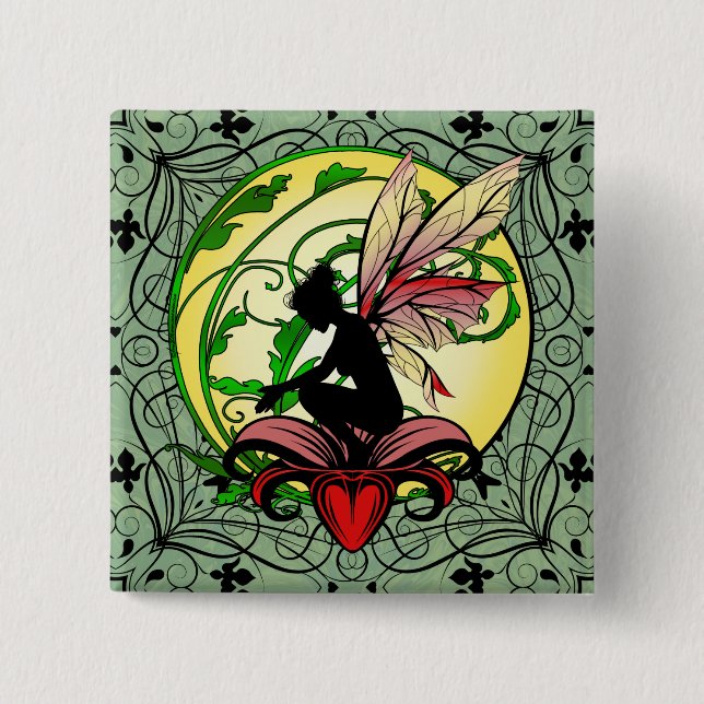 Chapa Cuadrada Lily Shadow Fairy (Anverso)