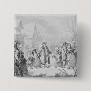 Chapa Cuadrada Limosnas de distribución de Louis XVI