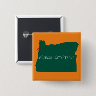 Chapa Cuadrada Lincoln City Strong Rope Heart Green