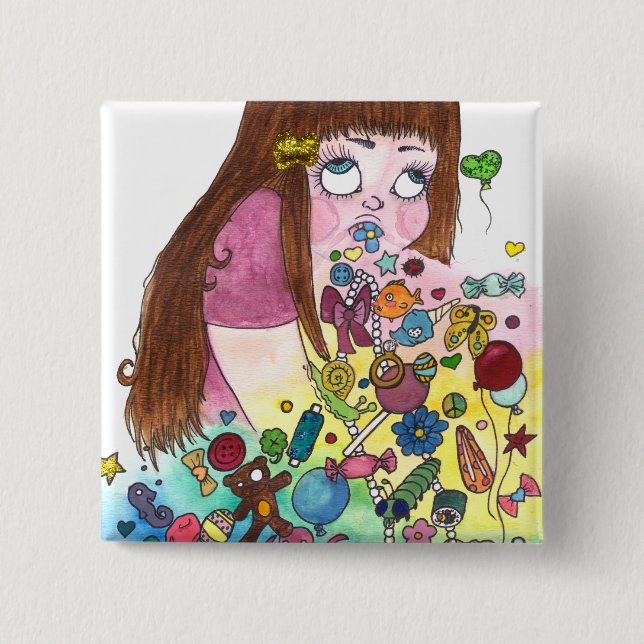 Chapa Cuadrada Lindo Puke (Anverso)