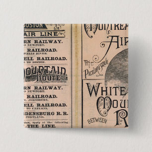 Chapa Cuadrada Línea Aérea de Montreal y Boston