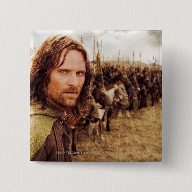 Chapa Cuadrada Línea Aragorn Plus de Caballos (Anverso)