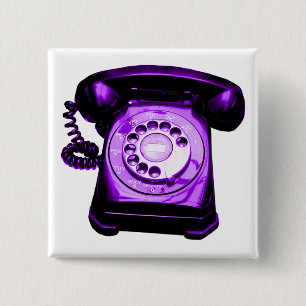 Chapa Cuadrada Línea directa púrpura