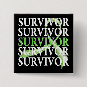 Chapa Cuadrada Linfoma caprichoso del collage del superviviente