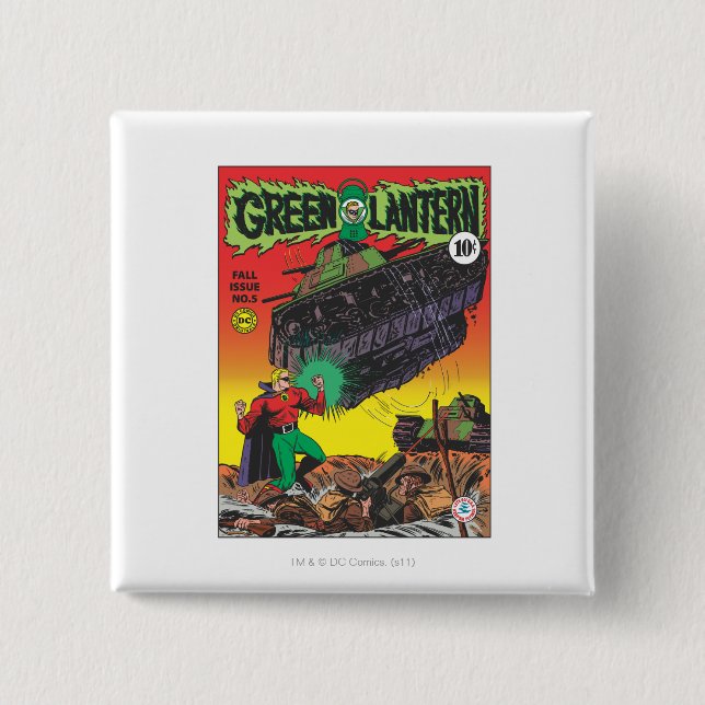 Chapa Cuadrada Linterna verde en los fosos (Anverso)