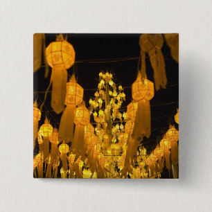 Chapa Cuadrada Linternas para el festival Loi Krathong.