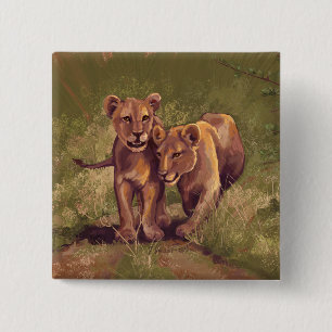 Chapa Cuadrada Lion Cubs