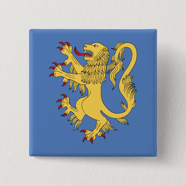 Chapa Cuadrada Lion Rampant (Anverso)
