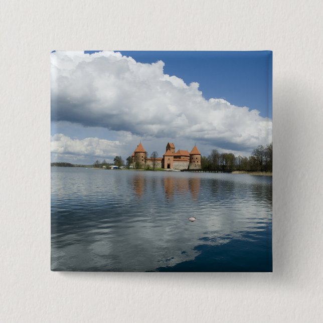 Chapa Cuadrada Lituania, castillo de la isla de Trakai (Anverso)