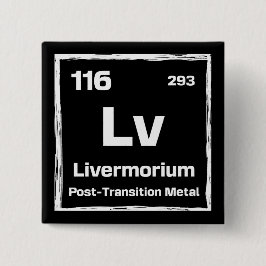 Chapa Cuadrada Livermorio (Lv) - Tabla Periódica de los Elementos