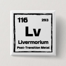Chapa Cuadrada Livermorium (Lv) - Periodic Table of The Elements