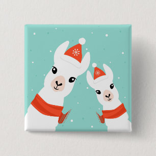 Chapa Cuadrada Llamas de Papá Noel