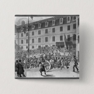 Chapa Cuadrada Llegada de los convicts en Bicetre