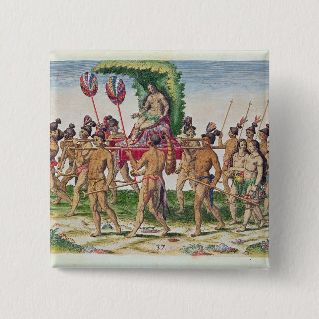 Chapa Cuadrada Llevan a una novia (Anverso)