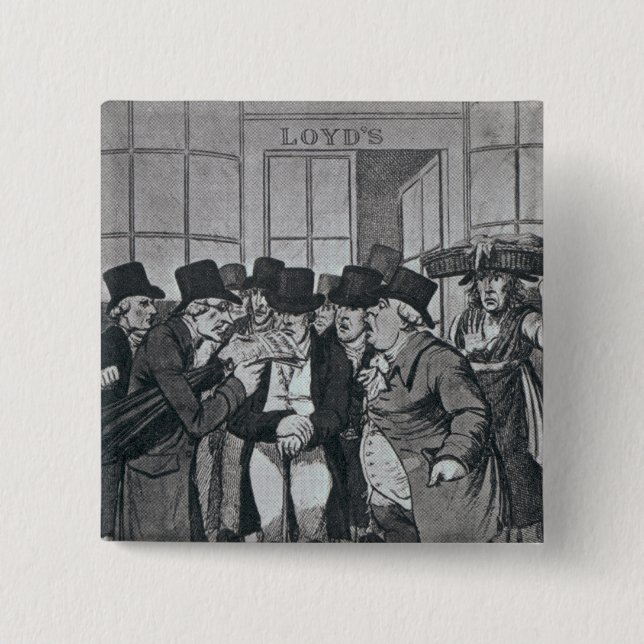 Chapa Cuadrada Lloyds exterior de Londres (Anverso)
