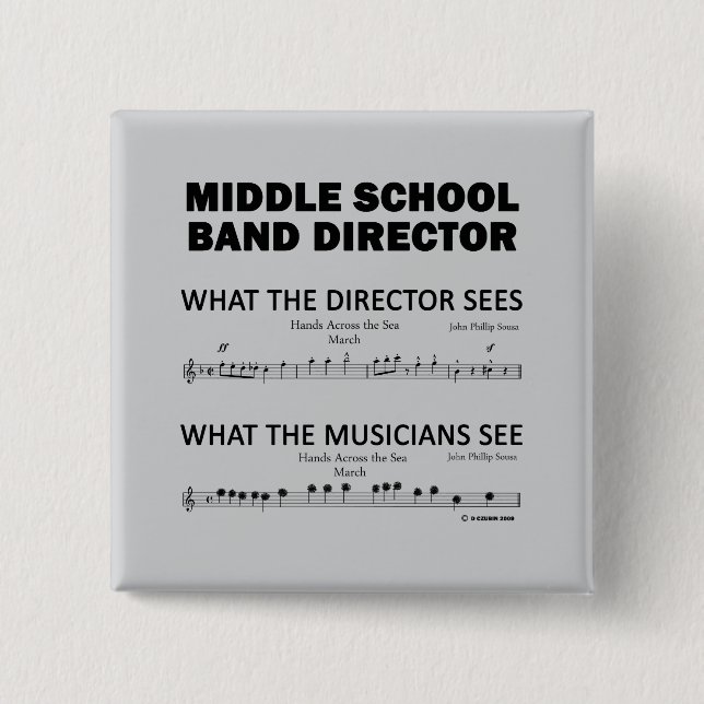 Chapa Cuadrada Lo que ve la banda de secundaria (Anverso)
