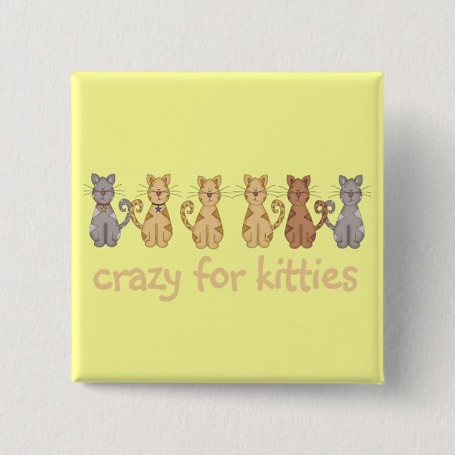 Chapa Cuadrada Loco para las camisetas y los regalos de los (Anverso)