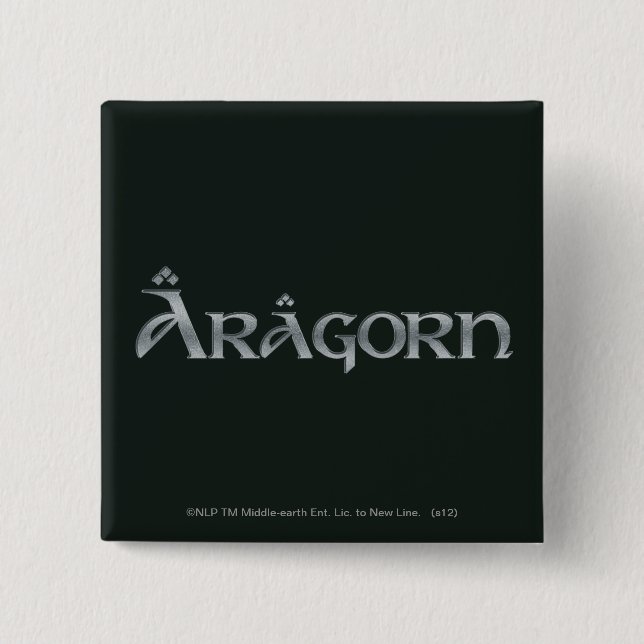Chapa Cuadrada Logo de Aragorn (Anverso)