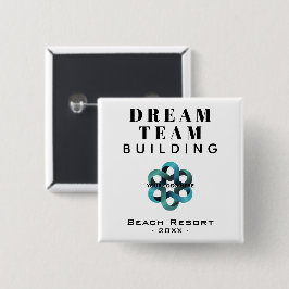 Chapa Cuadrada Logo de Dream Team Building Company