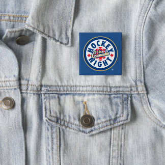 Chapa Cuadrada Logo de la Noche de Hockey en Canadá
