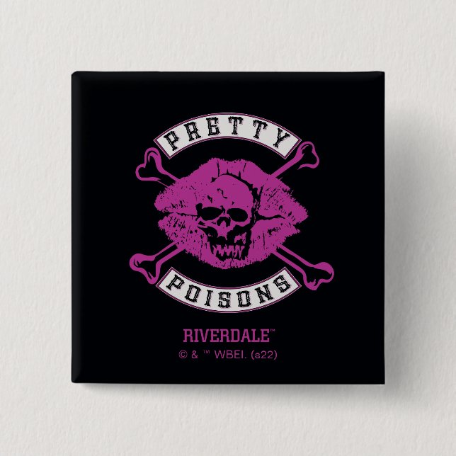 Chapa Cuadrada Logo de Poisons de bonito (Anverso)