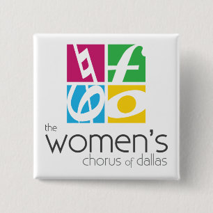 Chapa Cuadrada Logo del Coro de Mujeres de Dallas