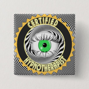 CHAPA CUADRADA LOGO HIPNOTERAPISTA CERTIFICADO