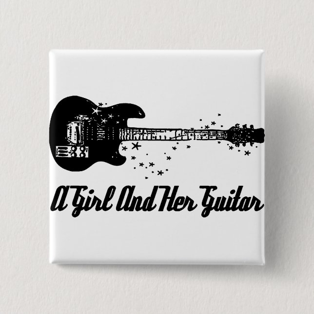 Chapa Cuadrada Logotipo 2" Pin/botón (Anverso)