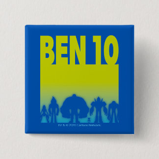 Chapa Cuadrada Logotipo Ben 10 Alien Line-up