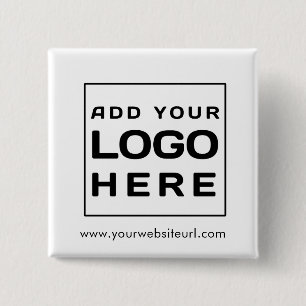 Chapa Cuadrada Logotipo comercial personalizado y sitio web