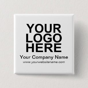 Chapa Cuadrada Logotipo de empresa comercial personalizado