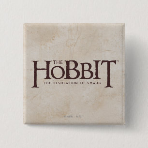 Chapa Cuadrada Logotipo de Hobbit - oscuridad