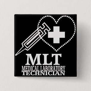CHAPA CUADRADA LOGOTIPO DE LABORATORIO MÉDICO DE LA JERINGA CARDÍ
