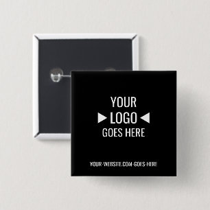 Chapa Cuadrada Logotipo de negocios de fácil Personalizado