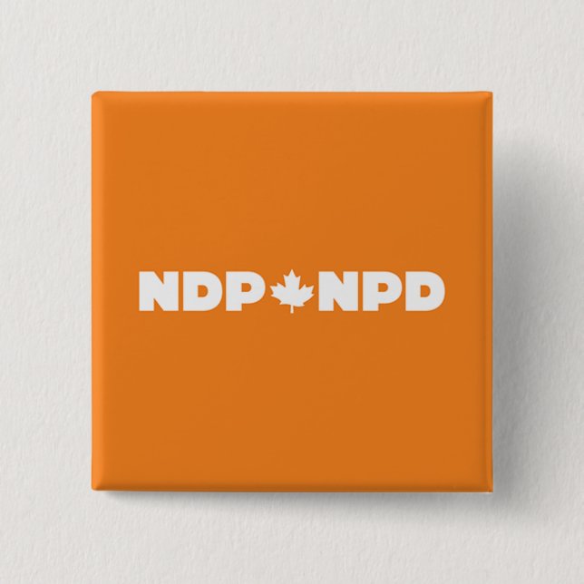 Chapa Cuadrada Logotipo de NPD (Anverso)