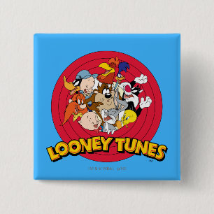 Chapa Cuadrada Logotipo de personaje de LOONEY TUNES™