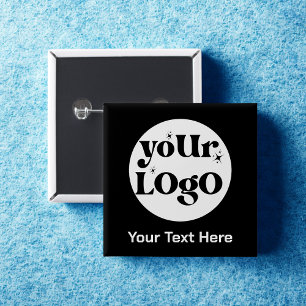Chapa Cuadrada Logotipo minimalista y negocio del texto